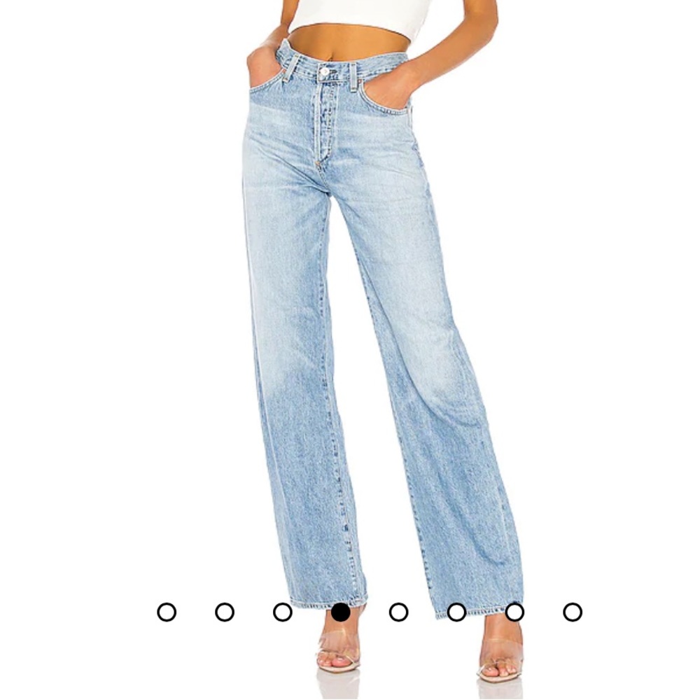 Citizens Of Humanity Light Blue Wide Leg Jeans